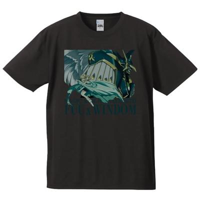 [azumaker] TV Anime "Magic Knight Rayearth" T-Shirt Kaze & Windam, Size L