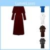 Unisex Średniowieczny Habit Mnicha Kostium Cosplay Halloweenowa Impreza Przebierana