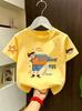 Chic Cartoon Print Cotton Summer T-Shirt for Toddlers & Boys