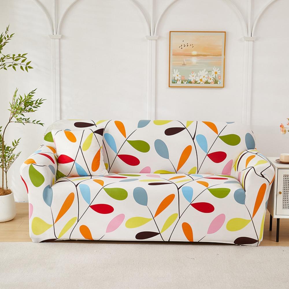 Elastic Printed Sofa Cover Universal Stretchable Slipcouch Protector Furniture Protector