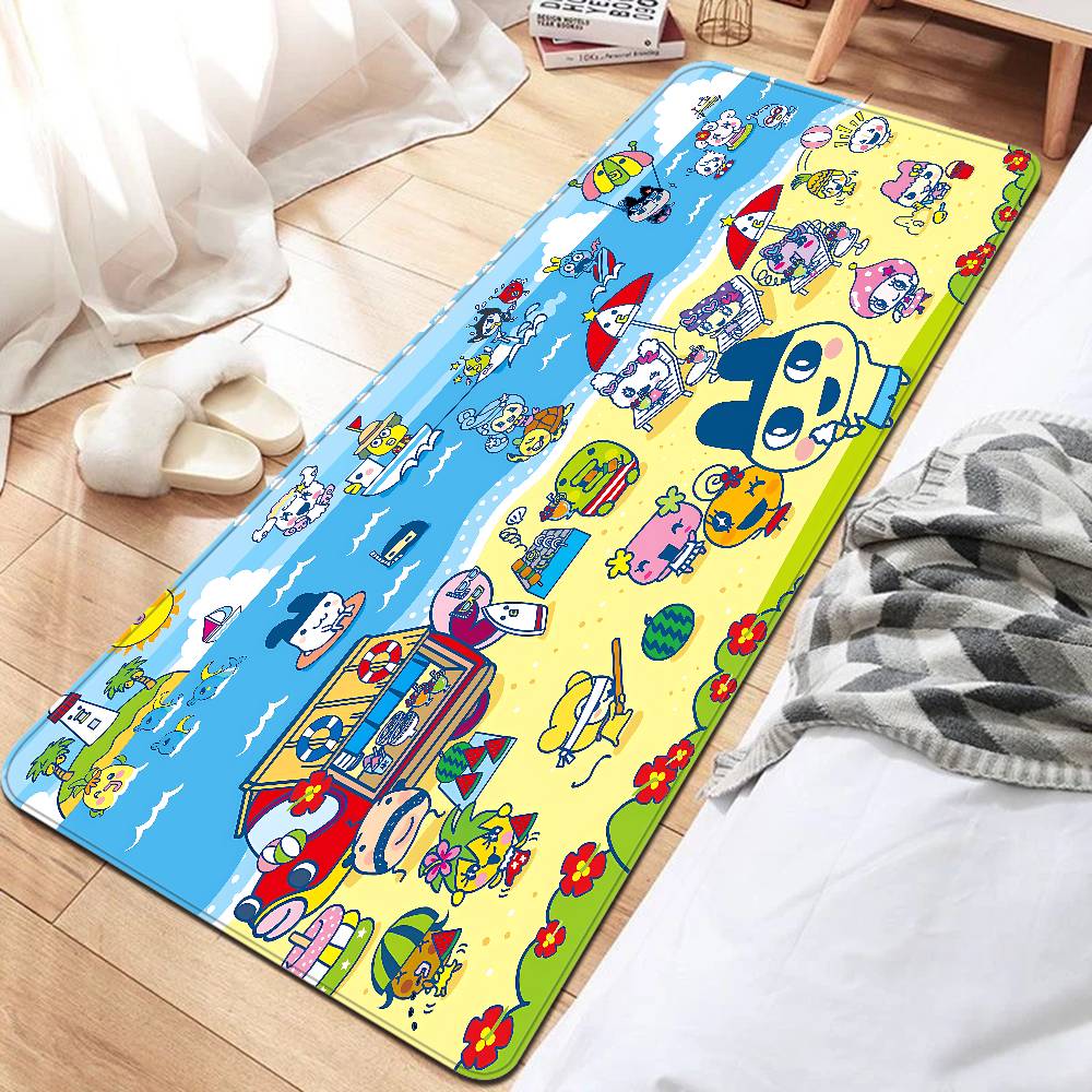 

Classic T-Tamagotchi Cut Friend Game Floor Mat Non-Slip Laundry Room Mat Laundry Decor Balcony Child Living Room Bedside Mats 50x80cm
