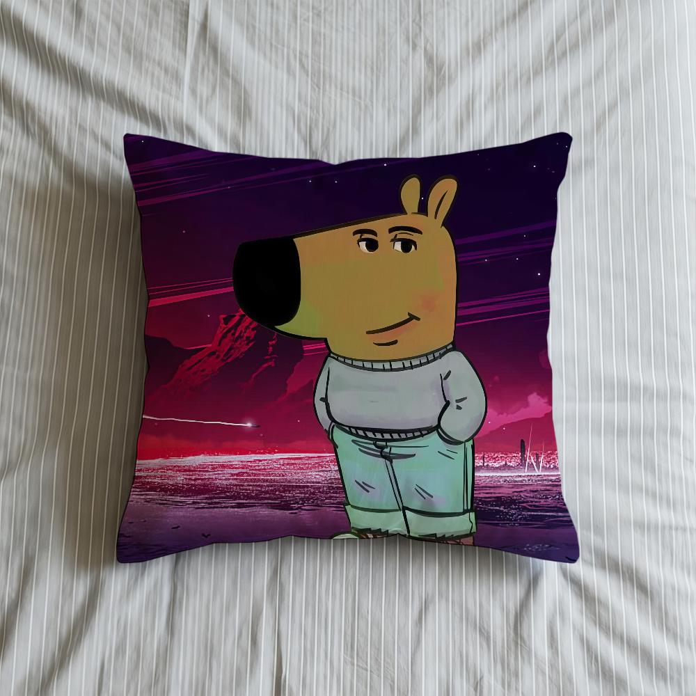 Chill Cushion Cover Guy Soft Case Meme For Internet Sofa Living Room Home Comfortable Office Decor Protective Pillow Covers