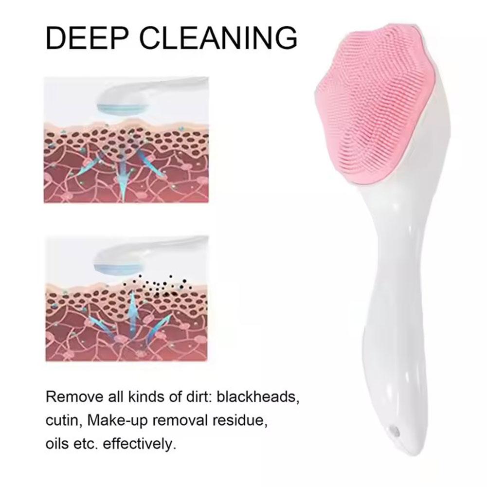 Cat Claw Shape Silicone Face Brush Mild Manual Silicone Face Scrubber Exfoliator for Removing Dead Skin Exfoliating Facial Brush