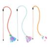 VZZS Cat Teaser Wand with Colorful Sequins and Sound-Making Chips - 10 Pack