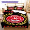 Aberdeen Logo Bedding Quilt Set Quilt Cover Pillowcase Home Decoration Birthday Gift (1 * Duvet Cover + 2 * Pillowcase, Without Core)