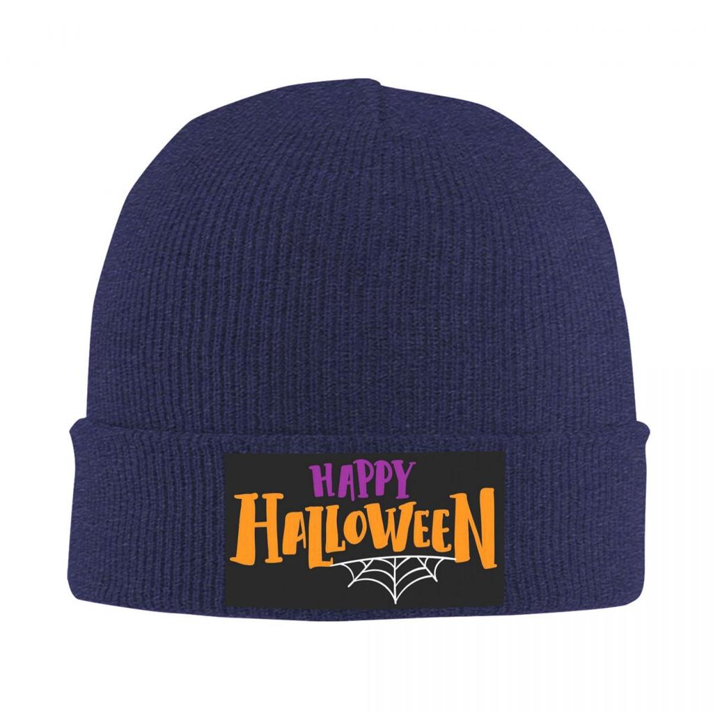 Bonne Fête d'Halloween Bonnet Tricoté Chaud Mode Bonnet Chapeau Automne Hiver Extérieur Bonnets Chapeaux pour Adulte Unisexe