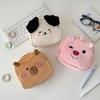 Tecknad Plysch Capybara Valp Sminkväska Kawaii Multifunktionell Rese Bärbar Stor Kapacitet Kosmetisk Förvaringsväska Gåvor