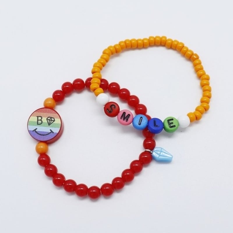 BONBEAU Rising rainbow smile beads Bracelet