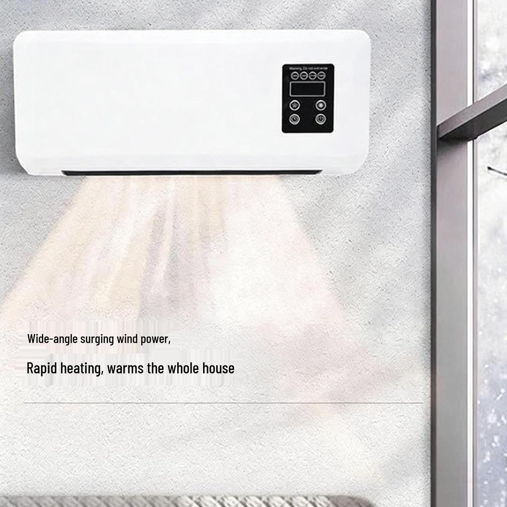 Portable Wall-Mounted Electric Heater with Strong Wind for Natural and Warm Air