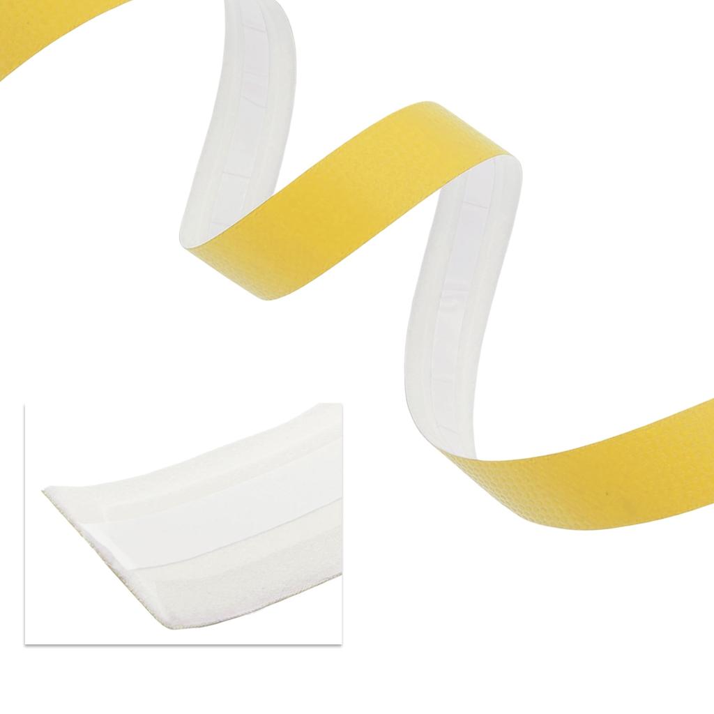 BULLSPANN 1 Pair Bicycle Handlebar Carbon Fiber Pattern Grip Tape for Road Bikes and Yellow Tape, Anti-Slip, Shock-Absorbing, MTBs,