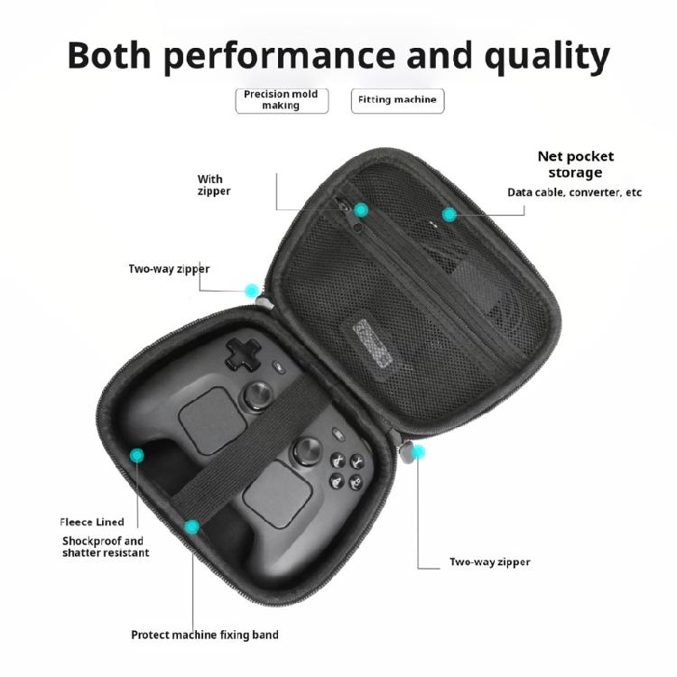 Bag with Mesh Pocket Game Controller Travel Carrying Case Scratchproof Shockproof Storage Box for Steam Controller 2