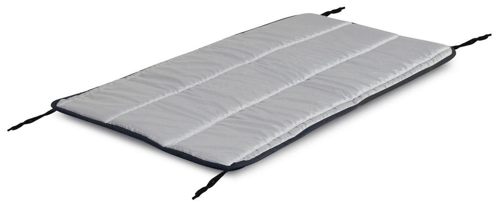 Quilted foam pillow 120x50 cm dark gray