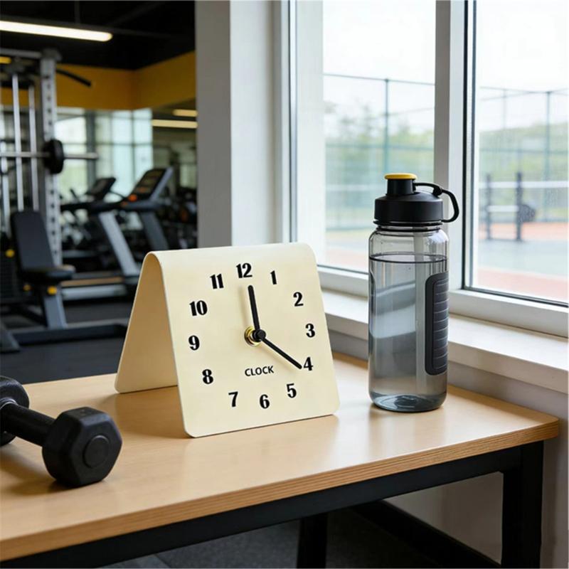 Modern Bedsides Table Analog Clock With Big Number Birthday Christmas Gift For Elderly And Kids No Battery Included