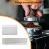 Grinds Reference Card Coffee Grinds Size Ruler Metal Grinds Size Reference Card Essential Tool Gift for Coffee Enthusias