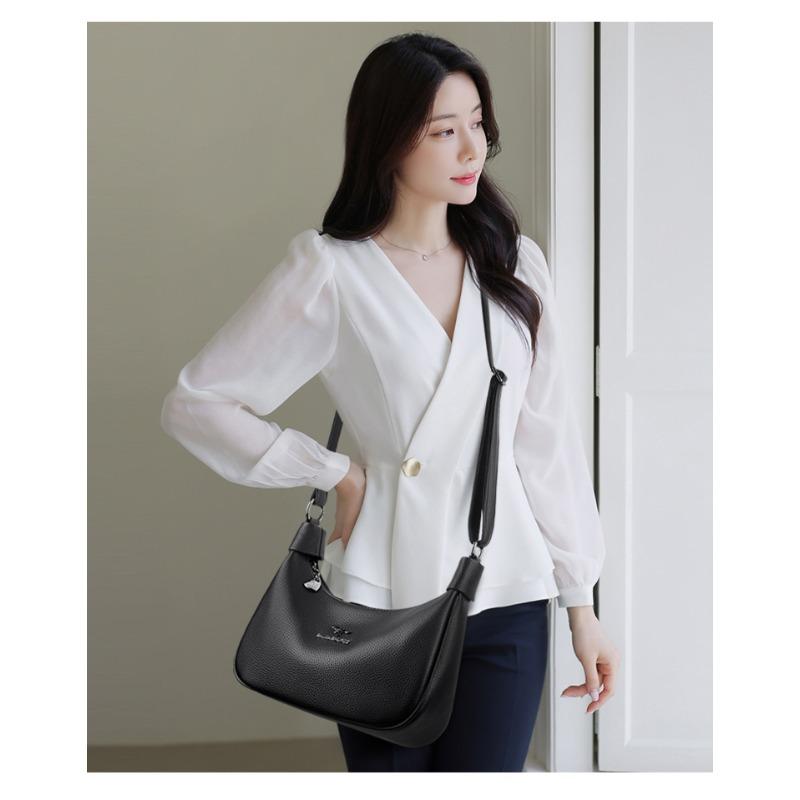 Fashionable Women's Crossbody Bag, Casual Retro Shoulder Bag, Soft Leather Texture, Women's Fashionable Simplicity, European Trend Retro