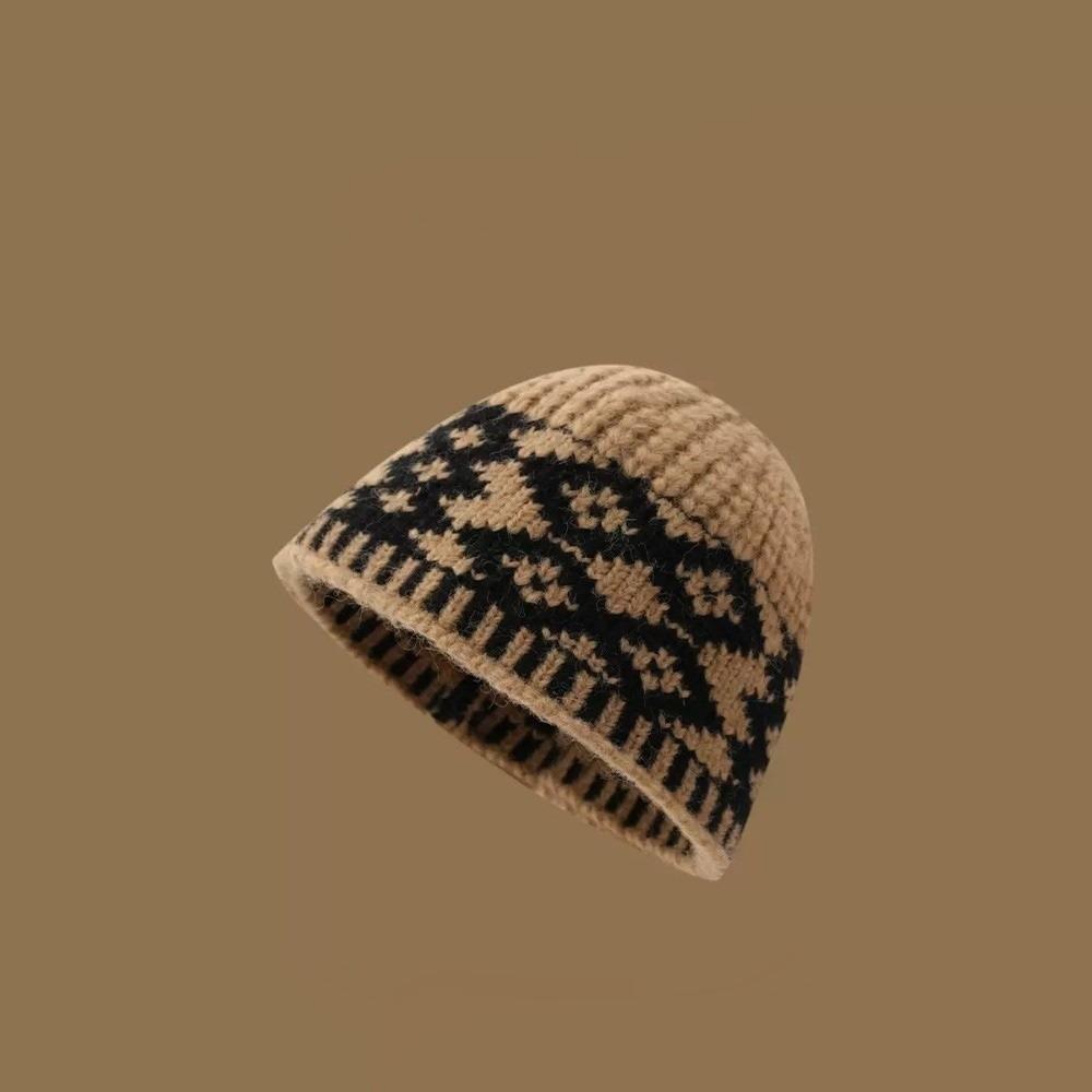 Warm Fisherman Hat Coldproof Knitted Hat New Beanie Hat  Autumn and Winter