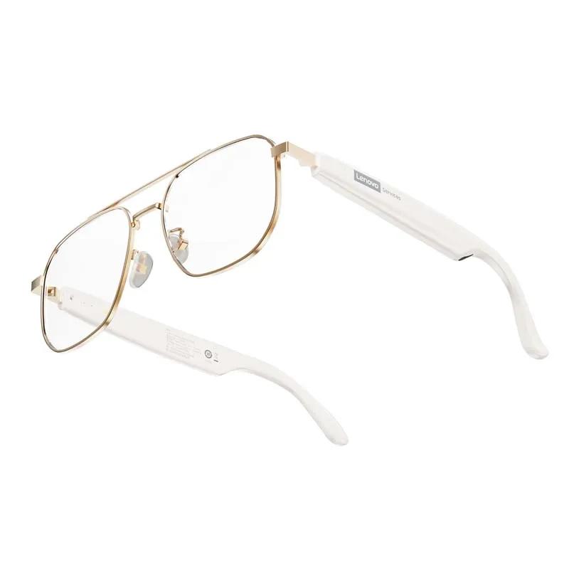 Original Lenovo GS105 4K Smart Wireless Glasses Bluetooth 6.0 AI Sunglasses HD Hands-free Calls Music Headphones ENC Noise Cancellation Dual Mic