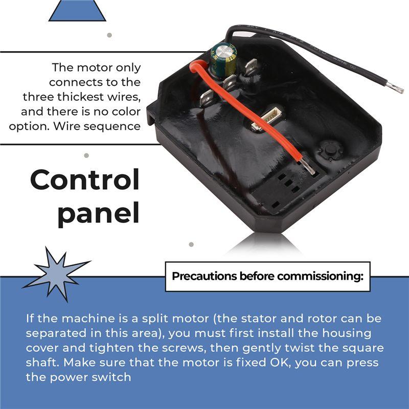ABGE-Universal Brushless Electric Wrench Accessories Control Board 18V Lithium Battery Controller Speed Regulation