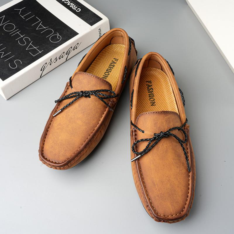 Fashion Daily CommuteCasual Shoes Fashion Men Low Shoes Comfort Soft Sole Leather Men Loafers Moccasins Slip on Flats Male Driving Shoes