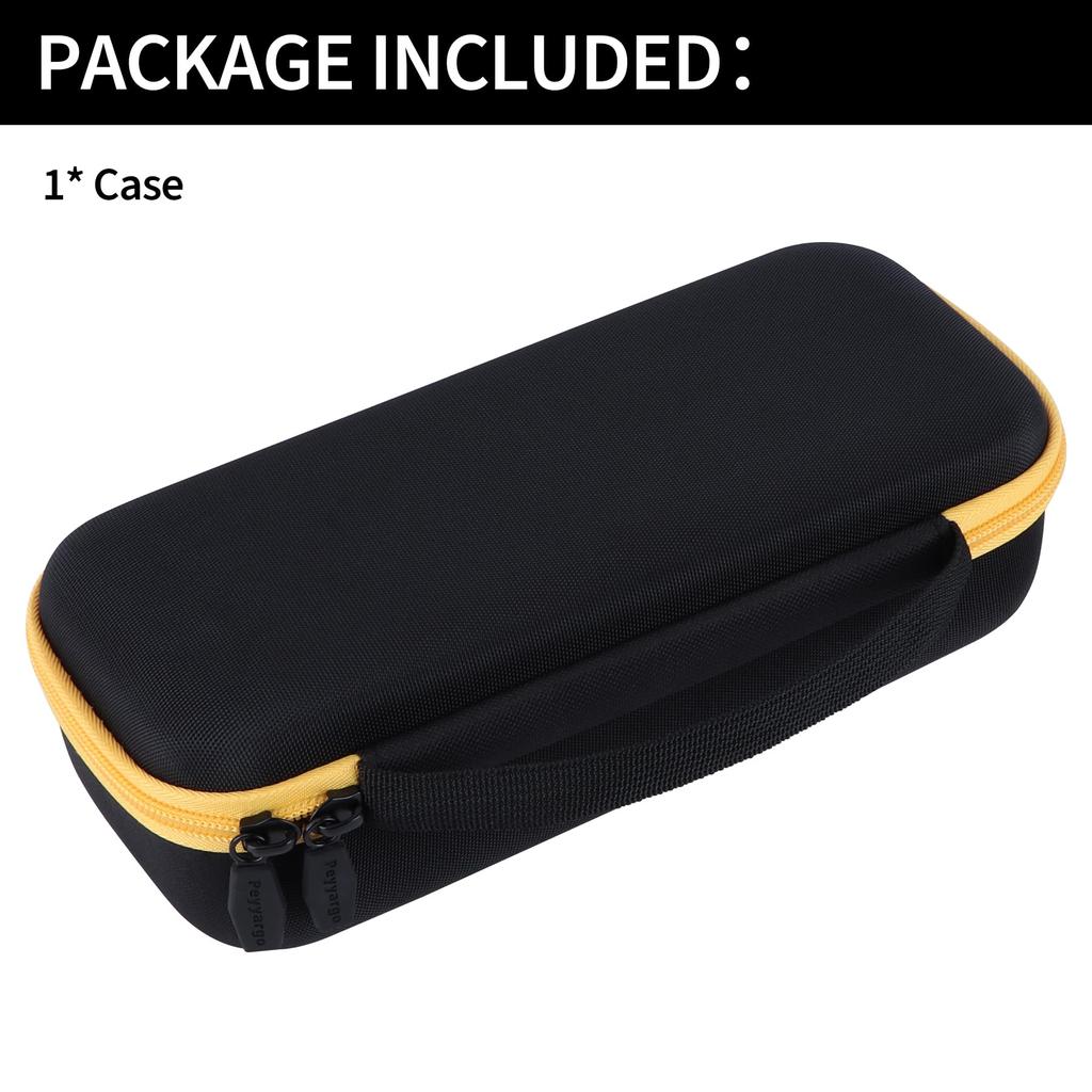 Peyyargo Storage Case Compatible with Fluke 323/324/325/302/303/305 Digital Clamp Meters/Multimeters (Black + Yellow)