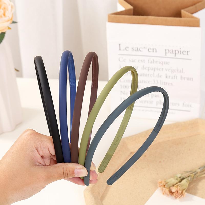 4/5/6pcs Fashion Matte Headband For Women Girls Thin Headband Female Plastic Teeth Hairbands Simple Hair Accessories Mix Styles