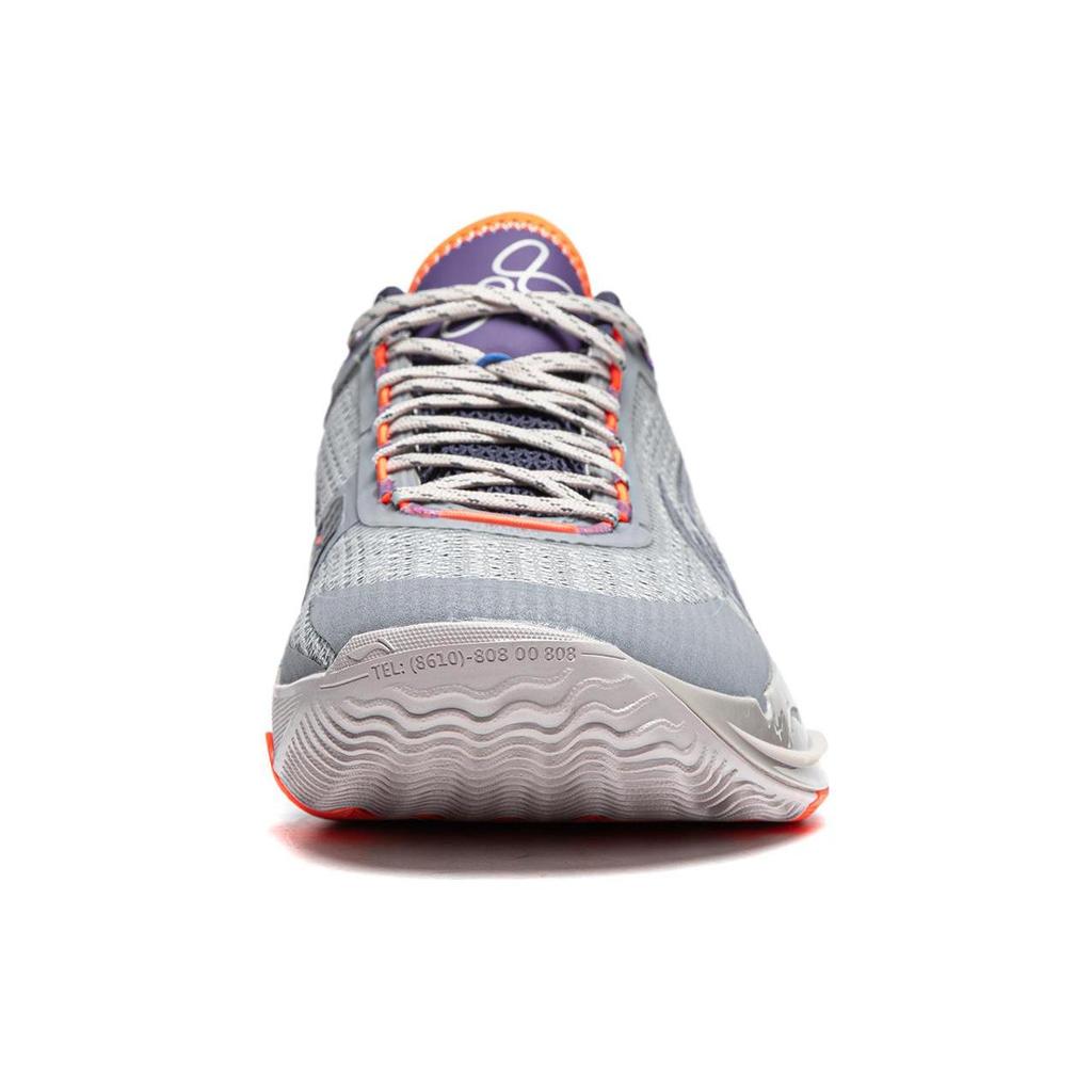 Li Ning Wade 808 3 Ultra Cushioning Slip Resistant Low top Basketball Shoes Men's Gray ABAT051-9