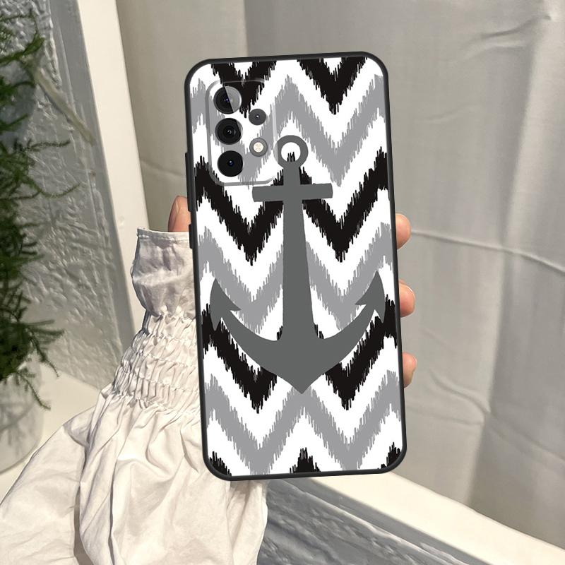 Paski Kotwica Łódź Koło Sterowe Etui Dla Samsung Galaxy A35 A55 A15 A34 A54 A14 A56 A52 A53 A16 A26 A36 A32 A12 A33 A13 A17