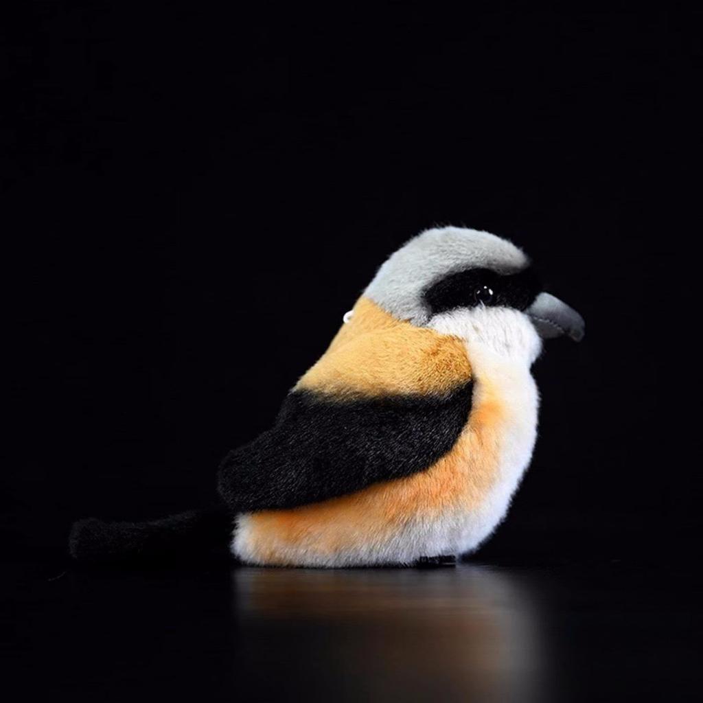 Lilizzhoumax Lifelike Tit Plush Brown Cute Stuffed Christmas Baby Shower Crying Home 12cm Tall Long-tailed Toy, Bird, Animal, Girl's Toy, Gift, Gift,