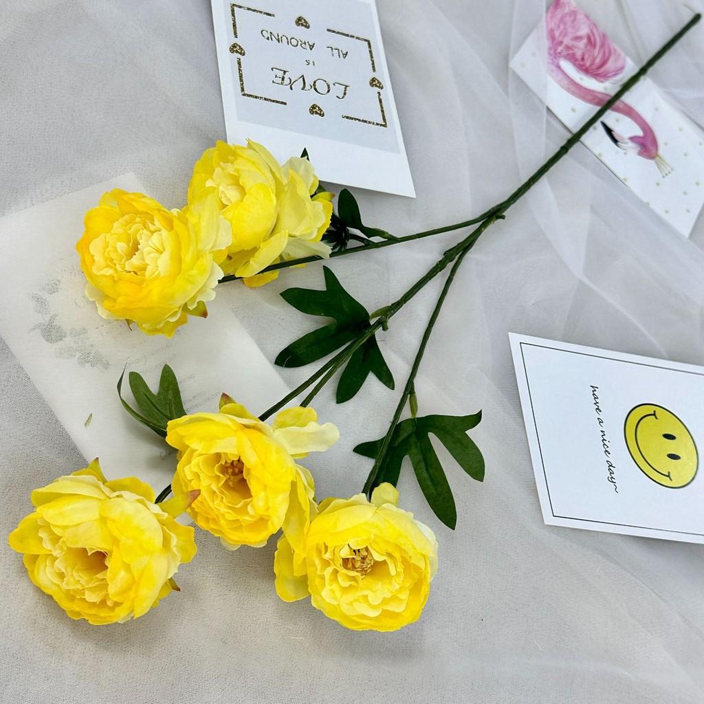 Peony Flower Artificial Wedding Hotel Restaurant Decoration Desktop Ornament