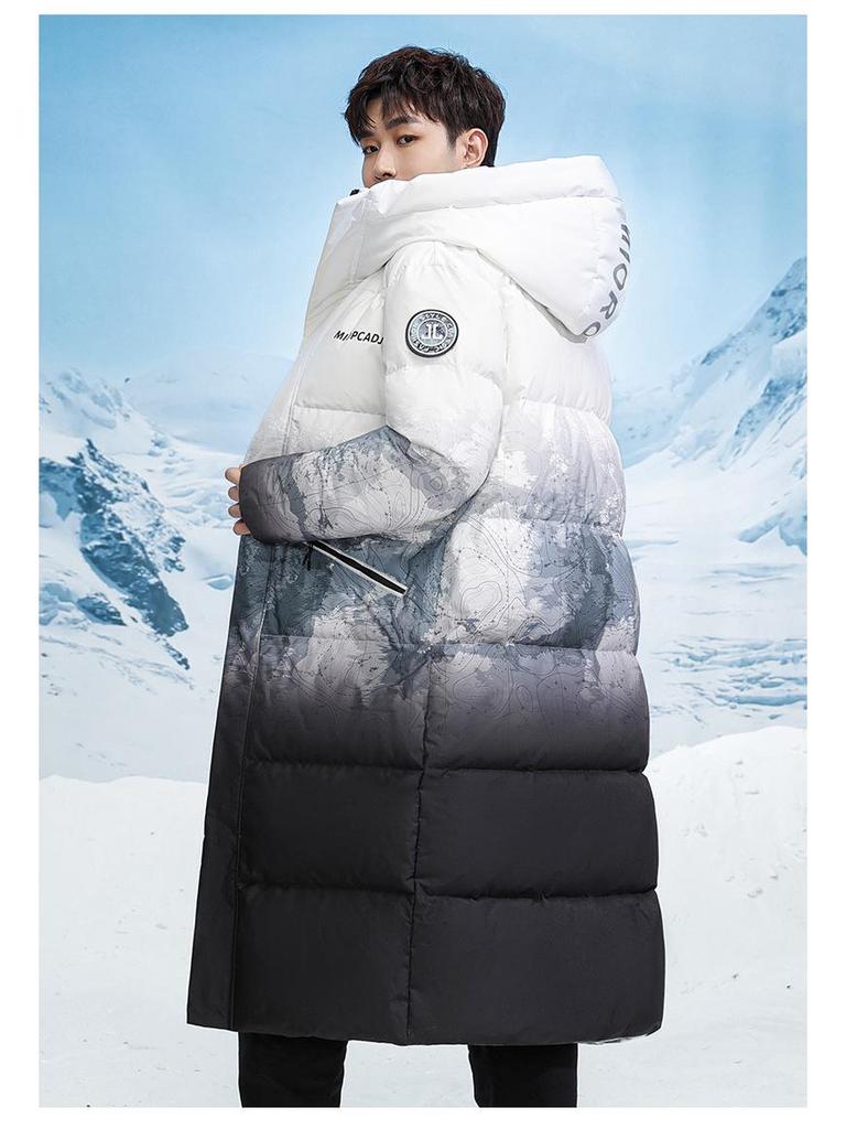 Herren Mittellange Daunenjacke - 2025 Winter Neuer Trend, Dicker Mantel über dem Knie