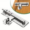 2pcs 4 Inch Hardware Door Lock Stainless Steel Barrel Bolt Latch Padlock Clasp Set Brushed For Locking Door Window Drawer Cupboard