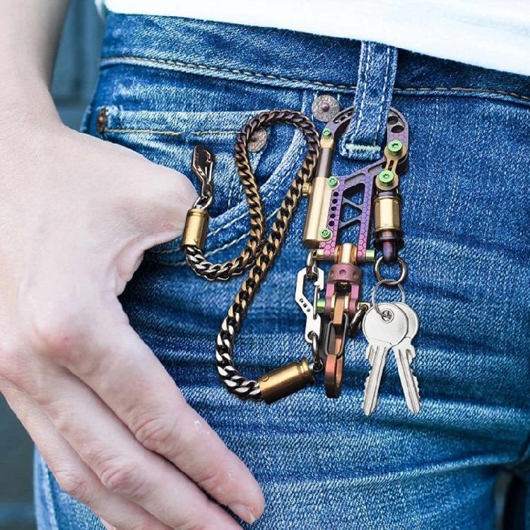 Plastic Pendant Keychain Art Engineering Design Unique Car Jewelry Decors Keychain Bolt Carabiner