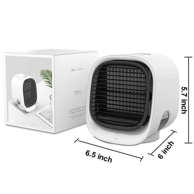 Mini Portable Air Conditioner 3 Colors Light Conditioning Humidifier Purifier USB Desktop Air Cooler Fan with Water Tank Home 5V