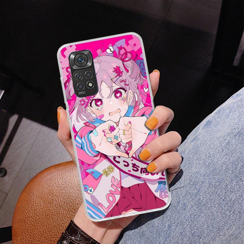 Cute Anime Girl INS Phone Case For Xiaomi Redmi Note 15 14 13 12S 12 11 Pro Plus 14S 11S 11E 10 10S 11T 5G Personalized Cover Re