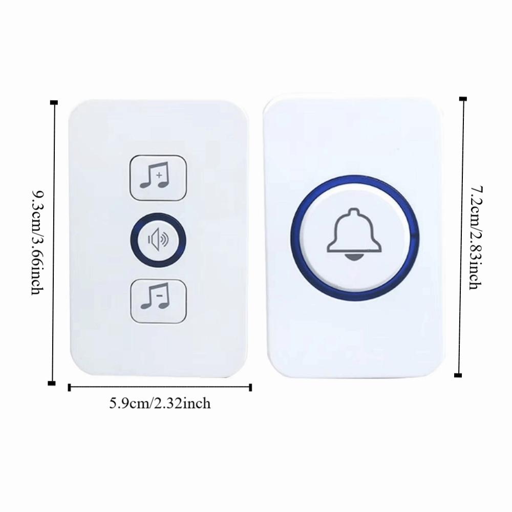 300M Range Wireless Doorbell 60 Chimes Welcome Doorbell Adjustable Volume Smart Doorbell  Apartment