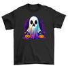 Halloween_256: Gruseliges GeisT T-Shirt für Herren Damen Tops für Creepy Chic! Lustiges T-Shirt Herren Damen Tops, Unisex Bedruckt