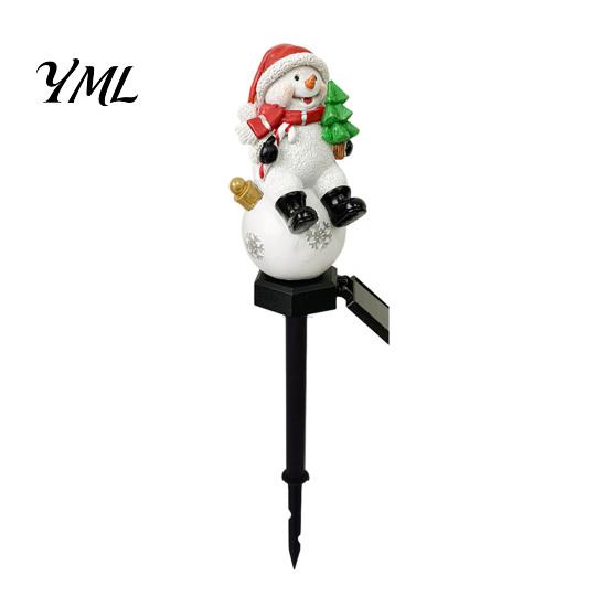 Solar Powered Garden Decor Stake Light, Waterproof Christmas Outdoor LED Lamp with Warm Landscape Lighting Glow, Decorative for Lawn Patio Yard