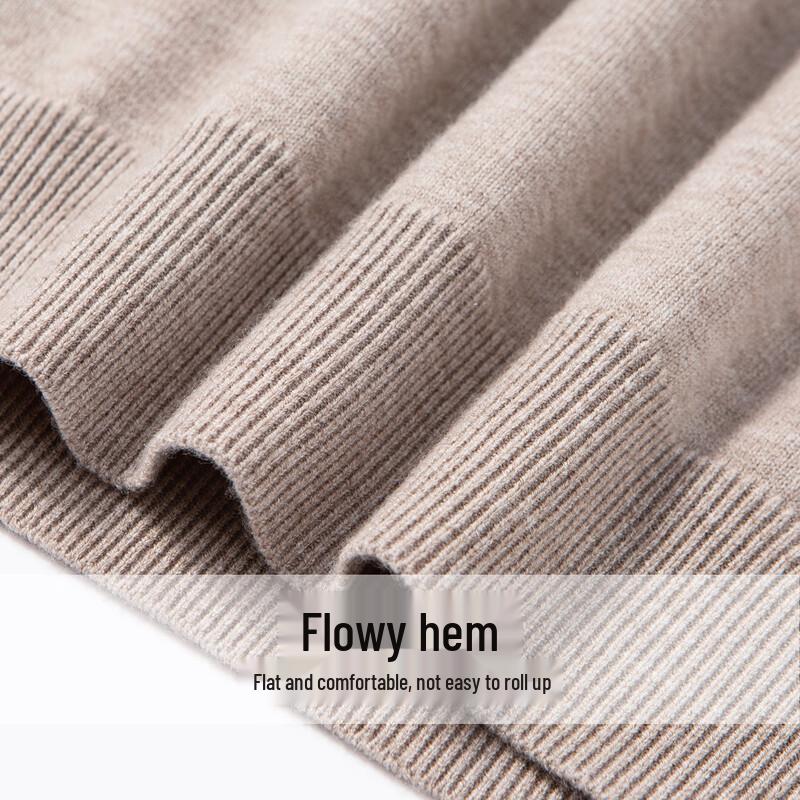 Hodo Men's Thickened Faux Two-Piece Knit Sweater