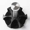 Chahua 7-Piece Rotating Glass Spice Jar Set