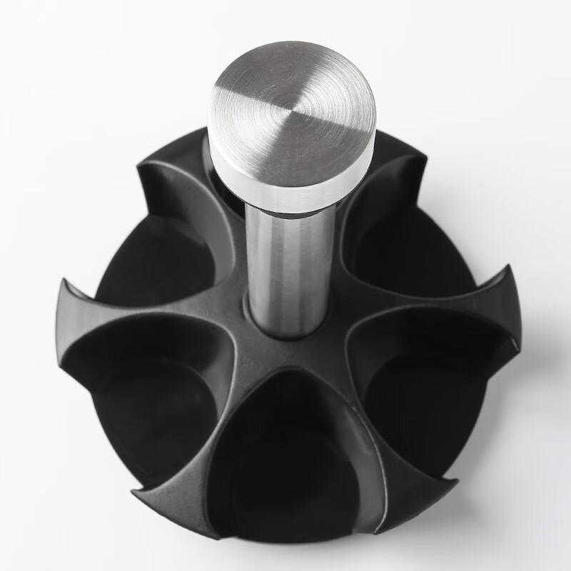 Chahua 7-Piece Rotating Glass Spice Jar Set