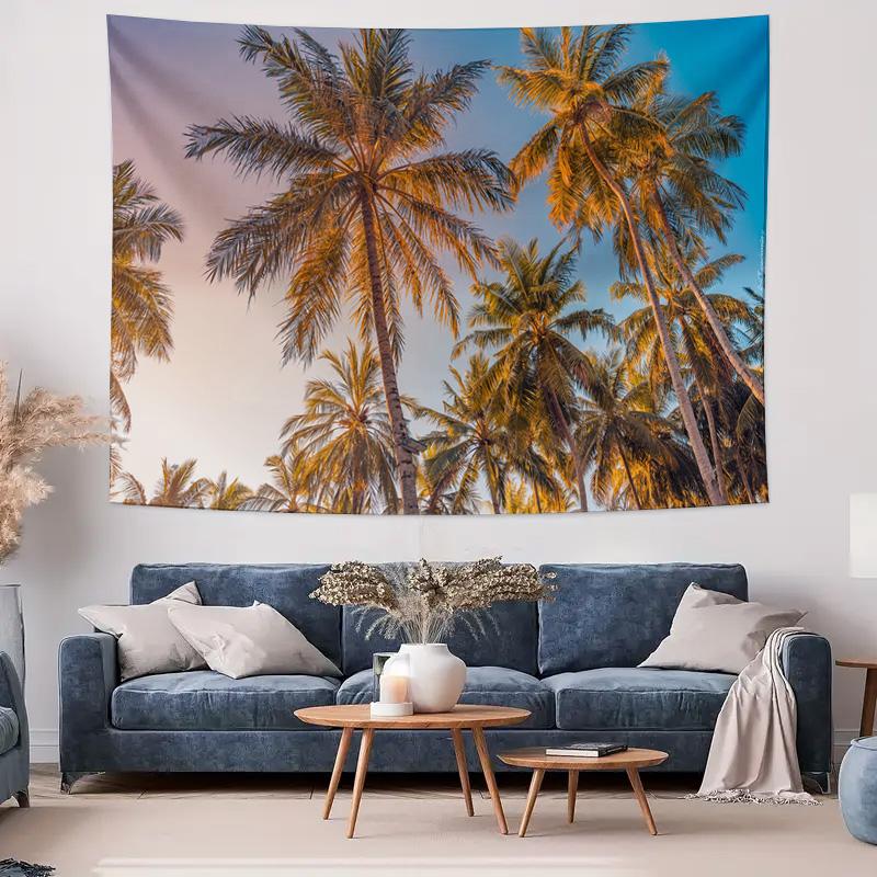 

Tropical Palm Shadow Wall Tapestry Dappled Light Home Decor Hanging 74x94cm(29x37in)