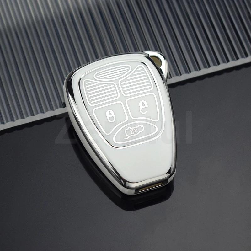 Car Key Case Cover For Jeep Compass Renegade Wrangler Patriot Liberty Grand Cherokee Chrysler 300 Pt Dodge Jcuv Caliber Nitro