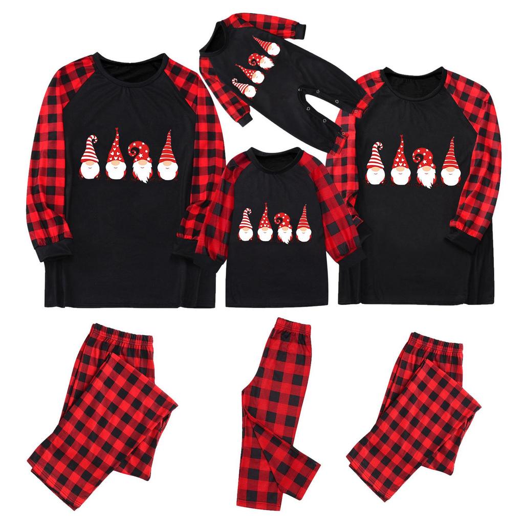 Haomiao Parent-Child Christmas Family Pajama Set
