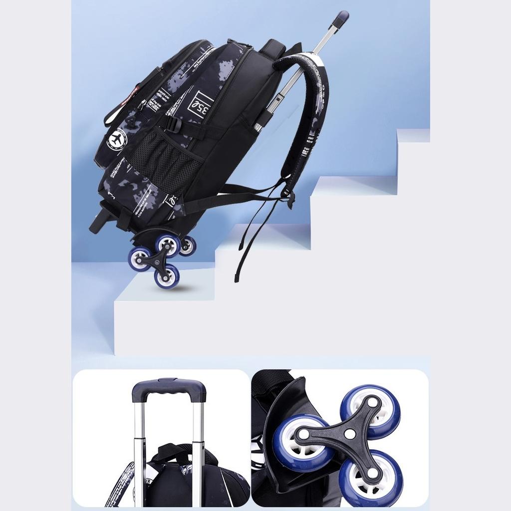 Mochila Escolar con Ruedas para Estudiantes de Primaria Mochila Escolar con Ruedas para el Campus Mochila Escolar Desmontable