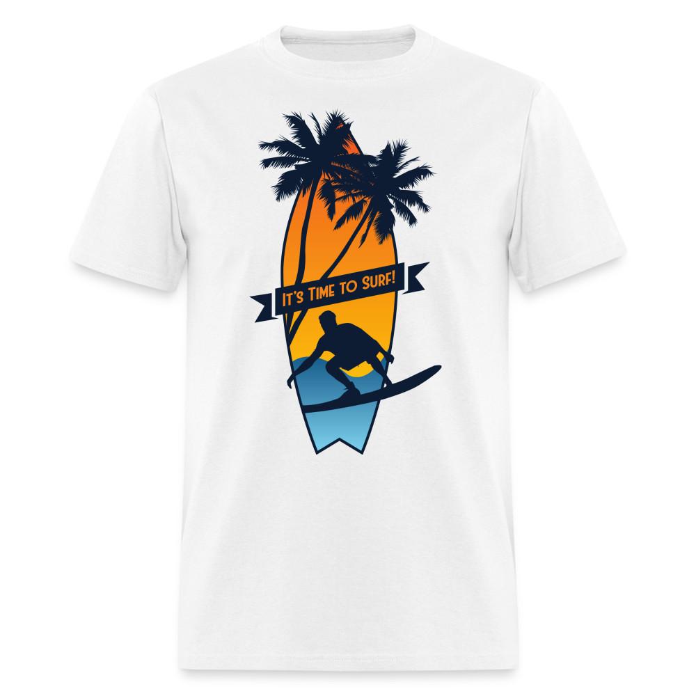 

Its Time to Surf shirt California Surfer Sunset Ocean Beach T-Shirt Size S-6XL S