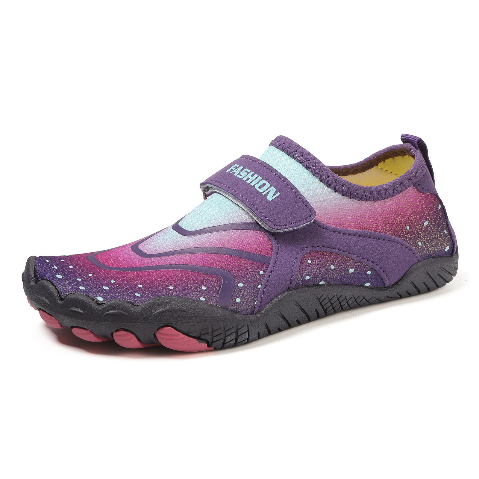 

Creek walking shoes five-finger beach shoes quick-drying wading swimming shoes non-slip sea-catching shoes outdoor walking shoes 42 фиолетовый