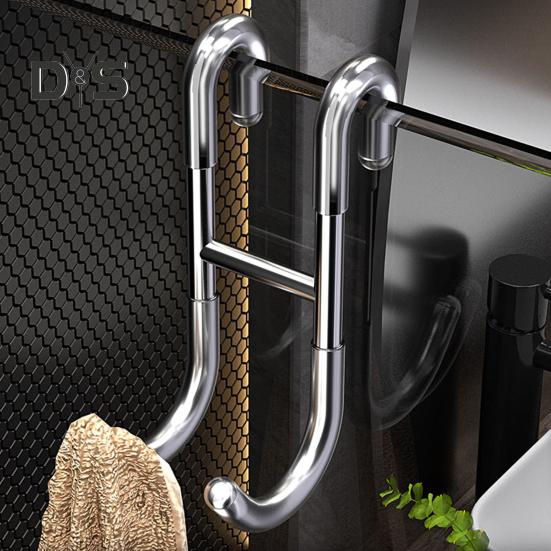 Towel Hanger Glass Door Shower Hook Strong Load-bearing Simple Installation S-Shaped Bathroom Bathrobe Hanger Hook