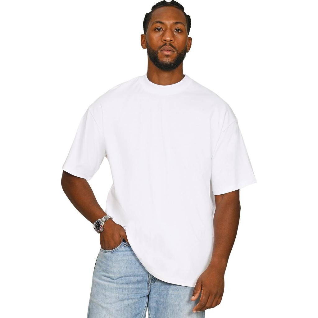 Casual Classics Herren-T-Shirt aus gekämmter ringgesponnener Baumwolle mit erweiterter Halslinie, Oversized