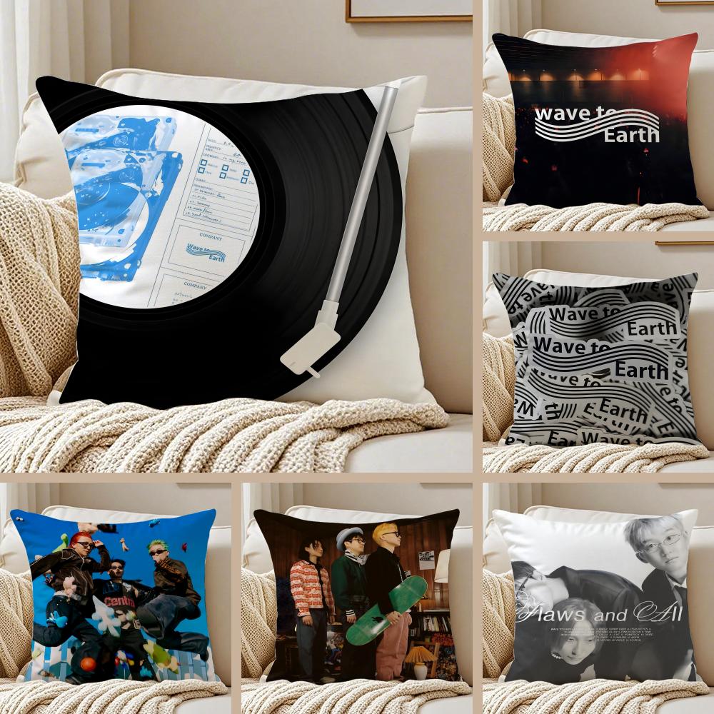 Music Dreamy wwave to eearth Cushion Cover Pillowcase Antidustmite living Room Sofa Decor Cushion Room