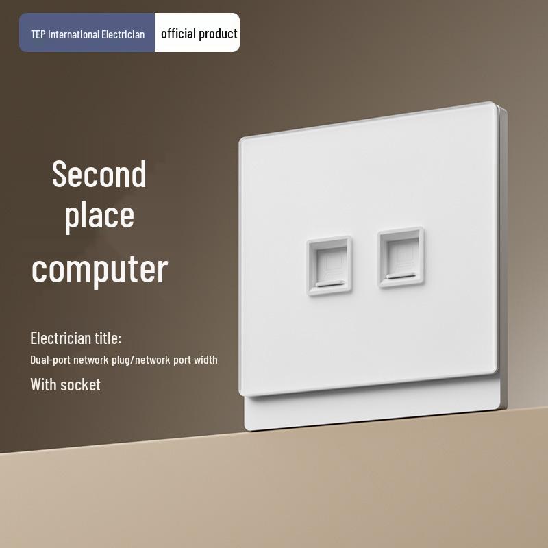 Mijia App-Connected Ultra-Thin Smart Voice Remote Glass Switch Panel with Mesh 2.0 Integration